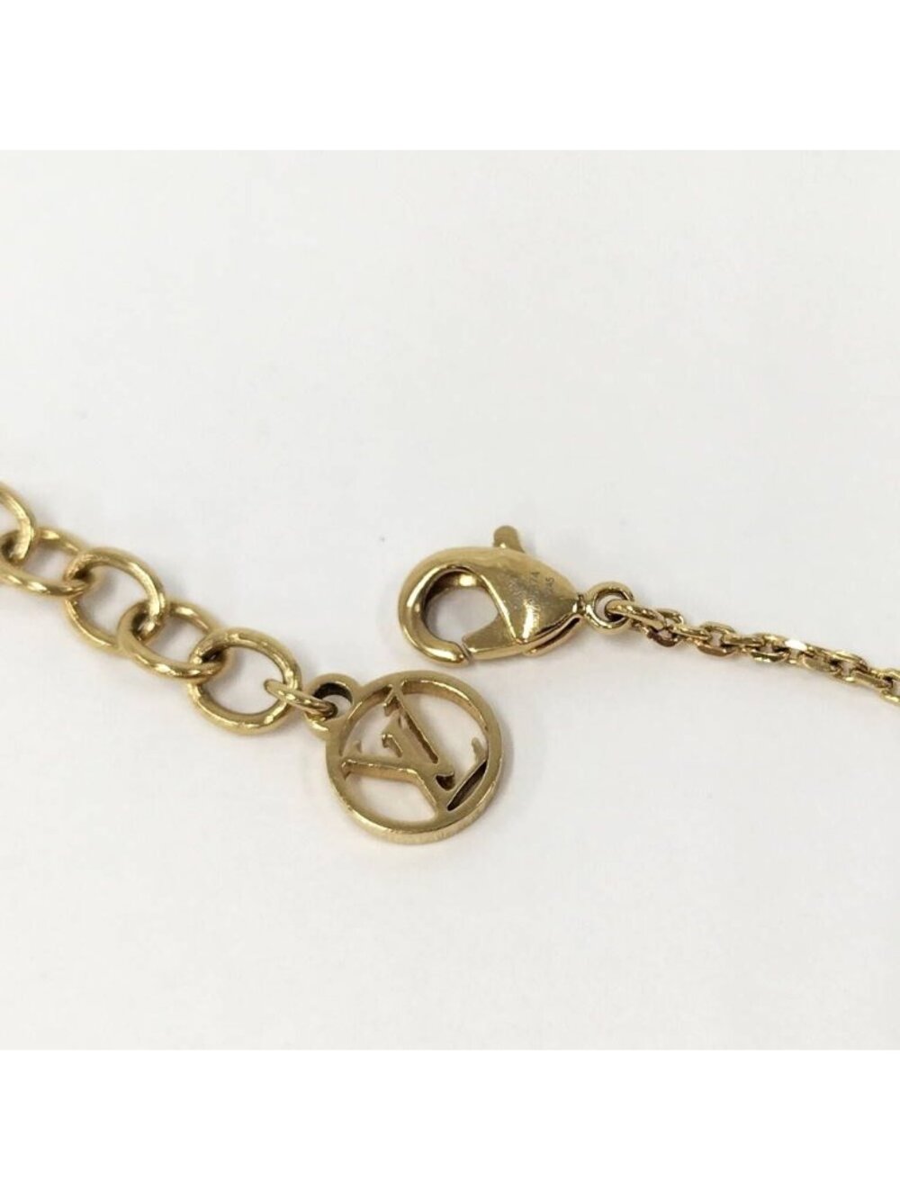 Louis Vuitton Bracelet Strass Plated Gold Monogram Flower - Picture 4 of 6
